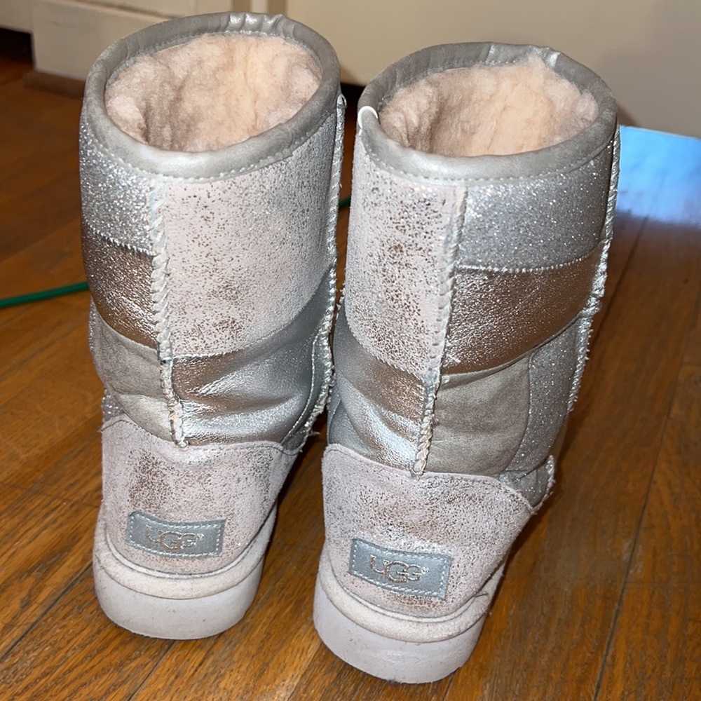 Ugg Boots Silver Patchwork - image 3